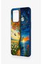 Oppo-A74 Compatible Silicone Case with Sky and Earth Pattern - 3