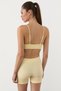 Wellsy Women's Seamless Soft Breathable Flexible Yellow Top and Bottom Set - 6