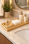 Bambella 3-Piece Bamboo Rectangular Presentation and Serving Tray Set – Breakfast, Tea, and Coffee Serving Tray - 5