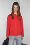 Niven women's snap closure long sleeve red t-shirt