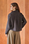 Double-Breasted Collar Button Detailed Blouse Brown - 6