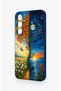 Samsung A55 Compatible Sky and Earth Pattern Silicone Case - 3