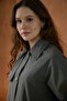 Cape Layered Belted Long Trench Coat Anthracite - 3