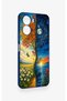 Vivo Y16 Compatible Silicone Case with Sky and Earth Pattern - 2