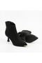 Stylish Thin Heeled Boots with Stones - 4