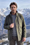 Men's Large Size Winter Khaki Coat Bonded Fabric Stand Collar Classic Fit - M003 Bat - 3