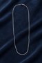 Crushed Detailed Stainless Steel Thin Chain Necklace - 2