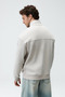 Kanu men's stand collar zippered gray sweatshirt - 7