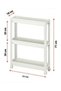 Bee Home 3- Tier Rolling Bathroom Storage Shelf Organizer with Wheels - 2