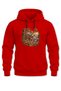 Deer Printed Hooded Sweatshirt Unisex Nature Themed Outdoor Hoodie