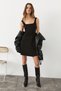 Ordesa women's strappy mini black dress - 3