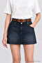 Thin Gold Buckle Faux Leather Belt Lkm0002 Taba - 2