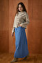 Double-Breasted Collar Button Detailed Blouse Beige - 3