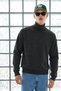 Men's Turtleneck Basic Knitwear Smoked Sweater