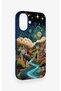 iPhone 16 Compatible Night Tale Patterned Silicone Case - 3