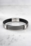 Chrome Plated 4 Row Men's Steel Bracelet
