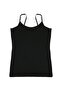 Women's White Seamless Cotton Tank Top with String Straps - 2