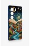 Tecno Camon 40 4g Compatible Night Tale Patterned Silicone Case - 3