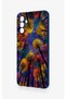 Samsung A04S Compatible Colorful Sky Patterned Silicone Case - 4