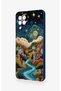 Samsung A22 Compatible Night Tale Patterned Silicone Case - 4