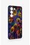Vivo V30 Lite Compatible Colorful Sky Patterned Silicone Case - 3