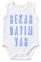 I Have a Brother Written on It, 100% Cotton Printed Baby Bodysuit with Short Sleeves