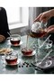18-Piece Borosilicate Glass Coffee and Tea Set – Cups, Saucers, and Spoons Set for 6 People |   Mt-38 - 8