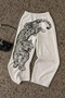 Leopard Printed Gray Unisex Harajuku Y2K Sweatpants