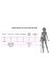 Cross Effect on the Waist - Women's High Waist Leather Leggings with Cross Straps on the Front and Button Detail - 4