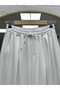 Gülcemal Drawstring Skirt Trousers-By5000 Ecru - 3