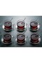 18-Piece Borosilicate Glass Coffee and Tea Set – Cups, Saucers, and Spoons Set for 6 People |   Mt-38 - 2