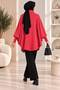 Women's comfortable fit knit poncho - 3