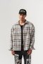 Crossfade Plaid Patterned Long Sleeve Oversize Men's Shirt - 4