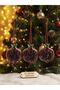 3 Pieces of Persephone Pomegranates, Handmade Christmas Ornament, Abundance, Fertility, and New Year Pomegranate Decoration - 2