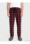 Esvab • Modern & Distinctive Standard Fit Checkered Embroidered Men's Pajama Bottoms - 3