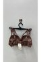 Women's Front Crossed Drawstring Shoulder Lace Padded and Underwire Bra - 2