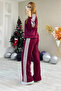 Women's Modal Fabric 4-Stripe Tracksuit Set - 4