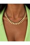 Black Rope Plate Necklace