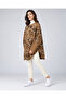 Women's Patterned Knitwear Poncho - Cream - 3