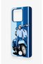 Reeder S71 Compatible Blue Scooter Patterned Silicone Case - 4