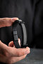 Chrome Plated Wicker Model Leather Detailed Men's Steel Bracelet - 3