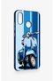 Huawei P20 Lite Compatible Blue Scooter Patterned Silicone Case - 3