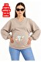 3 Yarn Combed Cotton Hand-Printed Baby Printed Pregnant Women's V-Neck Sweatshirt Jw1
