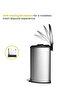 Grace Stainless Steel Pedal Bin with Slow Close Lid | Trash Can with Lid | 15 Liter, Silver - 5