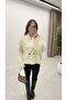 Double Breasted Collar Buttoned Cardigan - 2