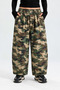 Camouflage Loose-Fit Balloon Pants with Elastic Waist - 2