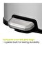 Stella Color Coated Steel Step Bin with Slow Close Lid | Trash Can with Lid | 6 Liter, Silver - 7