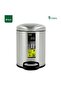 Fingerprint Resistant Stainless Steel Pedal Bin with Soft Close Lid | 5 Liter, Silver