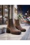 Genuine Leather Mink Suede Women's Leather Boots Trc-22309