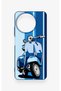Realme 11 Compatible Blue Scooter Patterned Silicone Case - 2
